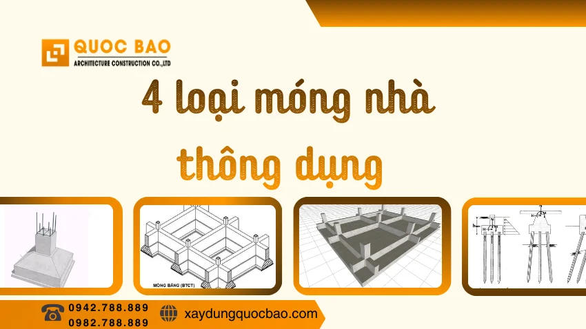 Các loại móng nhà, hướng dẫn chọn móng phù hợp từ A-Z